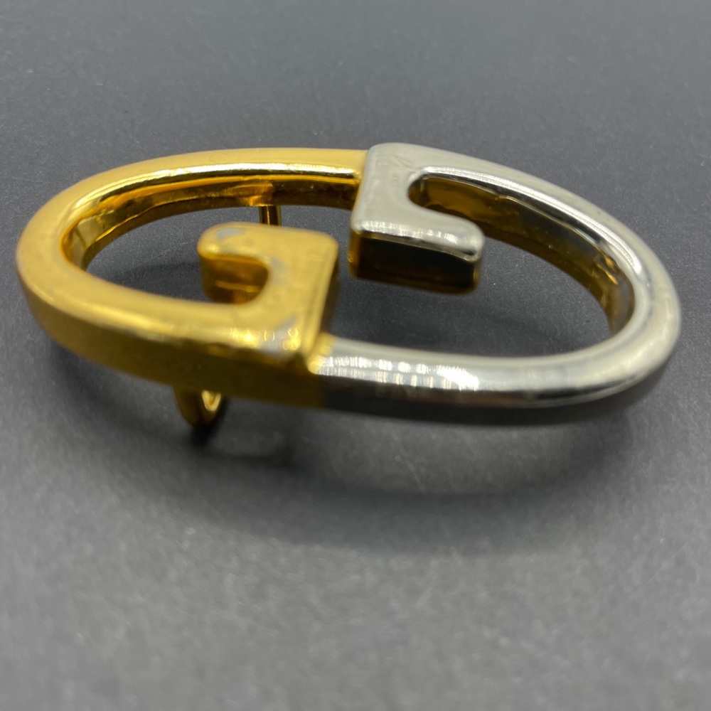Vintage Gucci Belt Buckle 2 Tone Unisex - Picture 2 of 6